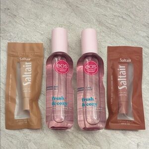 EOS Pink Lip Balm and Saltair Lip Oil Set
